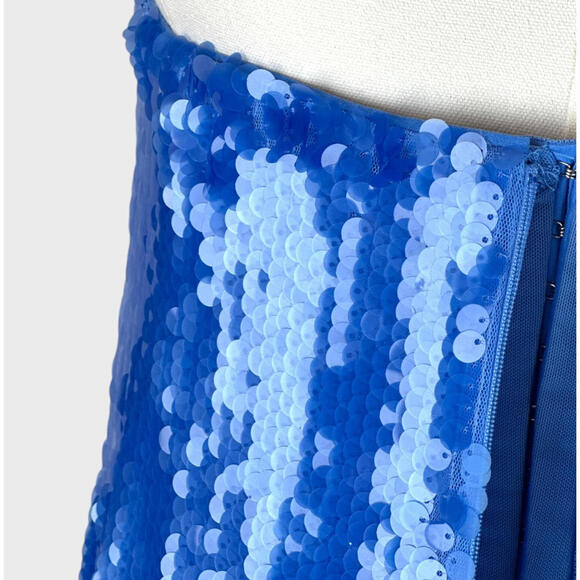 NWT $600 STAUD Casey Sequin Beaded Gown Dress Midi Designer 4/small - Picture 7 of 14